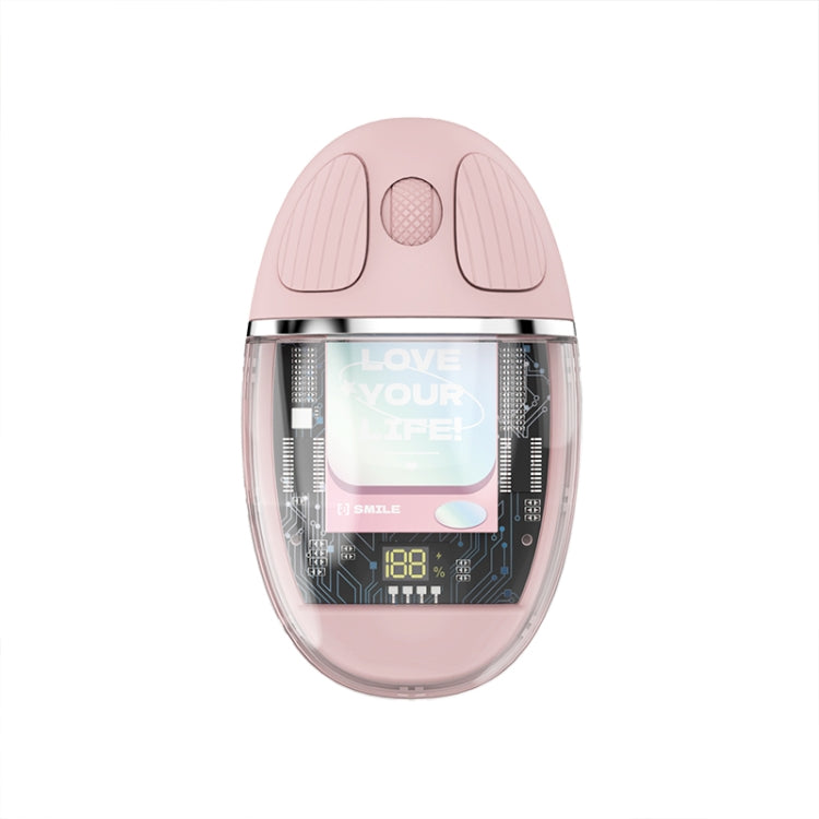ZGA Colorful Transparent Dual Mode Wireless 2.4G + Bluetooth 5.0 Mouse