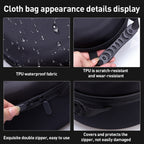 EVA Cloth Velvet Handle Waterproof Host Storage Bag, For Apple Vision Pro