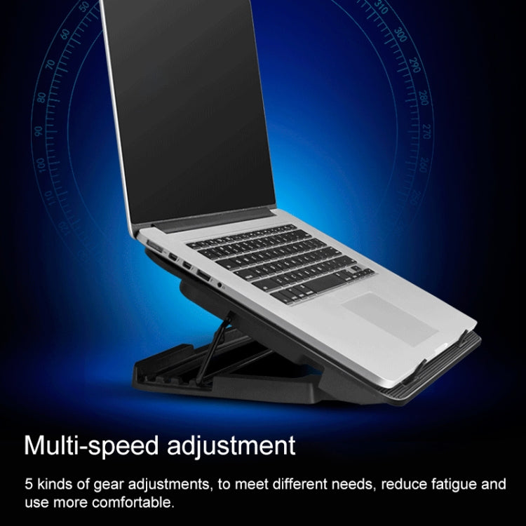 ICE COOREL Notebook Computer Base Speed Control Silent Six-fan Cooling Holder Cooling Rack, Style: Premium Edition, Style: Premium Edition(Lvory), Style: Premium Edition(Dazzling Red), Style: Premium Edition(Black Gold)                                 ...