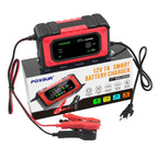 FOXSUR 7A 12V Car / Motorcycle Smart Battery Charger, EU Plug, US Plug, UK Plug