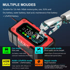 FOXSUR 7A 12V Car / Motorcycle Smart Battery Charger, EU Plug, US Plug, UK Plug