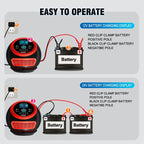 FOXSUR 20A 12V 24V Car / Motorcycle Smart Battery Charger, EU Plug, US Plug, UK Plug