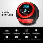 FOXSUR 20A 12V 24V Car / Motorcycle Smart Battery Charger, EU Plug, US Plug, UK Plug