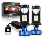 N4 1 Pair H4 Car mini Bifocal LED Lens Headlight, N4
