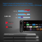M98-Y10 Allwinner H618 Quad-Core ARM Cortex A53 6K HD Android TV Stick, 2GB+16GB