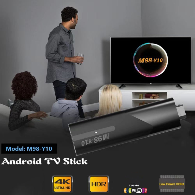 M98-Y10 Allwinner H618 Quad-Core ARM Cortex A53 6K HD Android TV Stick, 2GB+16GB