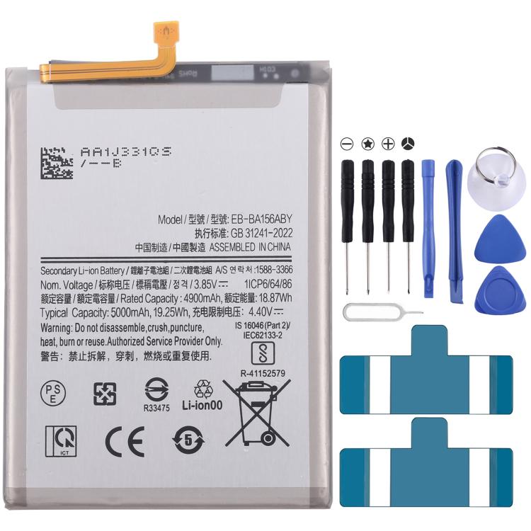 Battery Replacement, For Galaxy A36 / A56 5000mAh, For Galaxy S25 S9310 4000mAh, For Galaxy S25+ S936E/W/B/N/U S9360 4900mAh, For Galaxy S25 Ultra S938B/N/W/U/Q SM-S9380 5000mAh, For Galaxy S24 FE 4700mAh, For Galaxy Z Flip6 2870mAh 1130mAh 1 Pair     ...