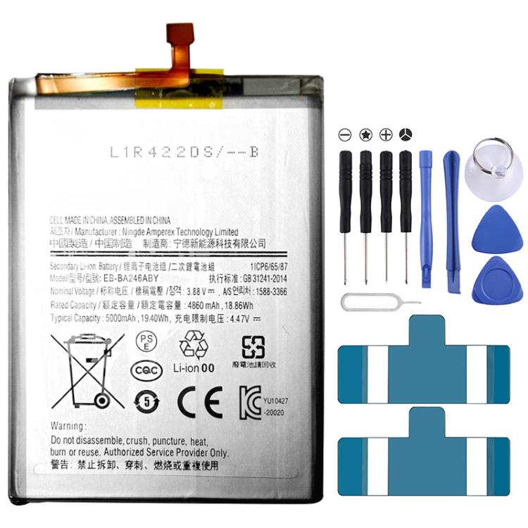 Battery Replacement, For Galaxy A36 / A56 5000mAh, For Galaxy S25 S9310 4000mAh, For Galaxy S25+ S936E/W/B/N/U S9360 4900mAh, For Galaxy S25 Ultra S938B/N/W/U/Q SM-S9380 5000mAh, For Galaxy S24 FE 4700mAh, For Galaxy Z Flip6 2870mAh 1130mAh 1 Pair     ...
