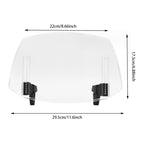 For Kawasaki / Honda / BMW / Yamaha Motorcycle Adjustable Windshield, For Kawasaki / Honda / BMW / Yamaha(Transparent Blue), For Kawasaki / Honda / BMW / Yamaha(Transparent), For Kawasaki / Honda / BMW / Yamaha(Transparent Grey)