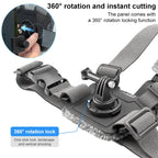 Adjustable Body Mount Belt Chest Strap with Mount & Screw, 3 in 1, 4 in 1, 6 in 1 Phone Clamp, 6 in 1 360 Phone Clamp, 7 in 1 Phone Clamp