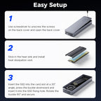 ORICO CNM2-U4 40Gbps USB4 M.2 NVMe SSD Enclosure, CNM2-U4