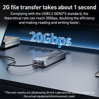 ORICO CNM2-G20 20Gbps M.2 NVMe SSD Enclosure, CNM2-G20
