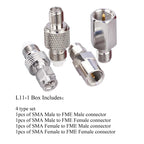 4 in 1 SMA to FME Adapter Set, 4 in 1 SMA to FME