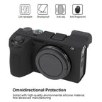 Litchi Texture Soft Silicone Protective Case, For Sony ILCE-6700 / A6700, For Sony ILCE-7CM2 / A7C II / A7CR