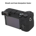 Litchi Texture Soft Silicone Protective Case, For Sony ILCE-6700 / A6700, For Sony ILCE-7CM2 / A7C II / A7CR