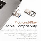 USB 3.1 + USB-C Interface Metal Twister Flash U Disk, Standard, 128G, 64G, 32G