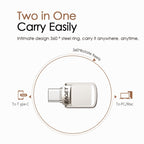 USB 3.1 + USB-C Interface Metal Twister Flash U Disk, Standard, 128G, 64G, 32G