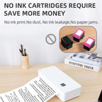 A4LE Portable Bluetooth HD Thermal Printer for Home Office Study, US Plug, EU Plug, UK Plug, AU Plug