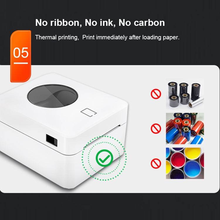 ZJ-9250 100x150mm USB Bluetooth Thermal Label Printer, US Plug, EU Plug, UK Plug, AU Plug