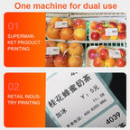 ZJ-9250 100x150mm USB Bluetooth Thermal Label Printer, US Plug, EU Plug, UK Plug, AU Plug