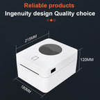 ZJ-9250 100x150mm USB Bluetooth Thermal Label Printer, US Plug, EU Plug, UK Plug, AU Plug