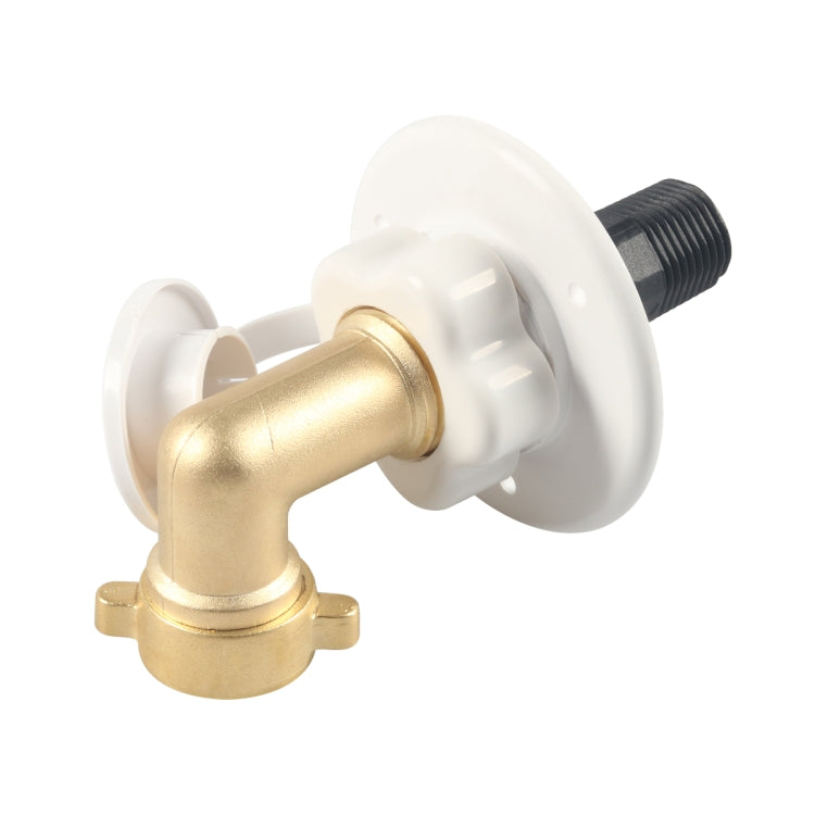 RV Water Inlet Check Valve Set with 90 Degree 3/4 Connector Adapter