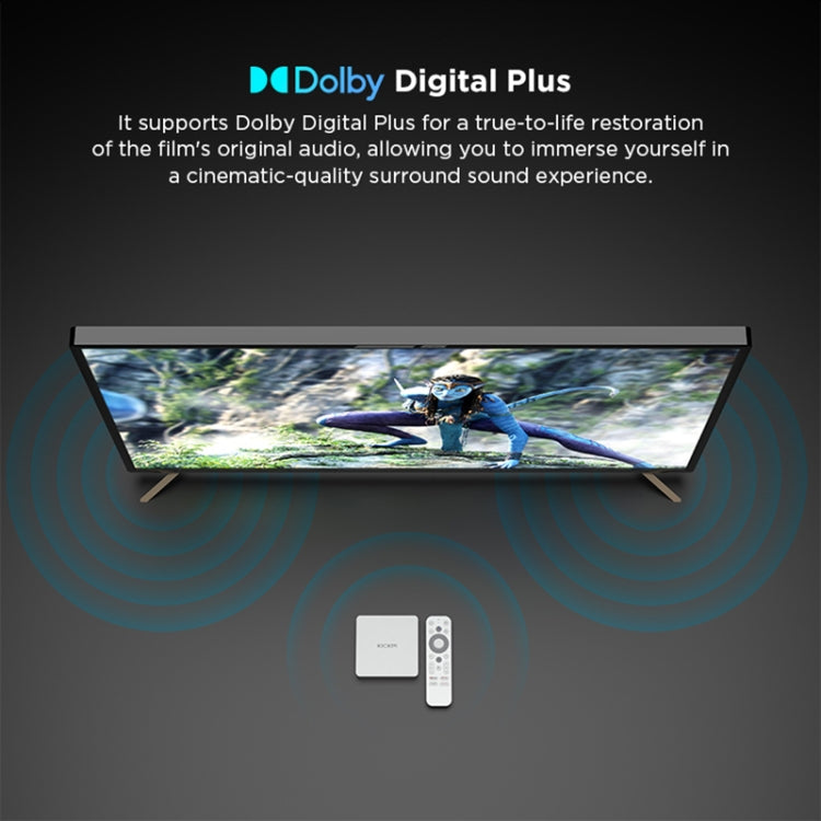 Kickpi KP1 Dual Band WiFi 4K HD Android TV Box, 2GB+32GB