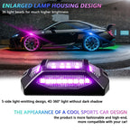 G6 RGB Colorful Car Chassis Light LED Music Atmosphere Light With 24-Button Remote Control, 8 in 1, 6 in 1, 4 in 1