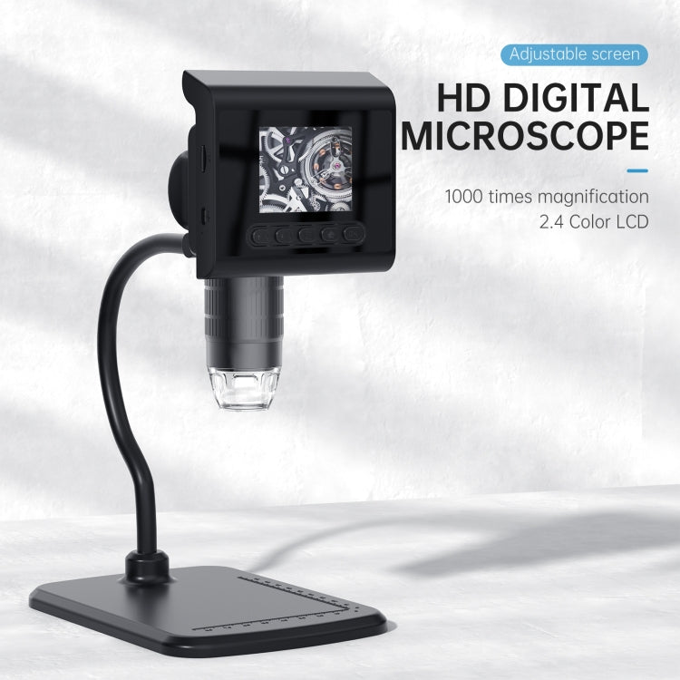P190 1000X Desktop HD Digital Microscope with 2.4 inch Screen, P190