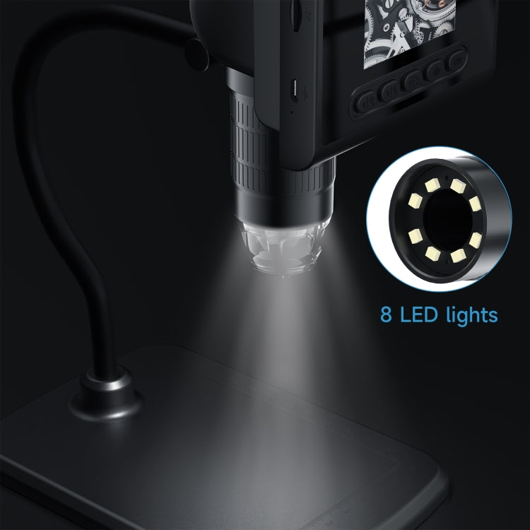 P190 1000X Desktop HD Digital Microscope with 2.4 inch Screen, P190