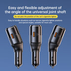 C26 4 in 1 PD45W Type-Cx2+USB Car Cigarette Lighter Fast Charging Charger, C26