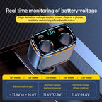 C27 6 in 1 PD45W Type-Cx2+USBx2 Car Cigarette Lighter Fast Charging Charger, C27