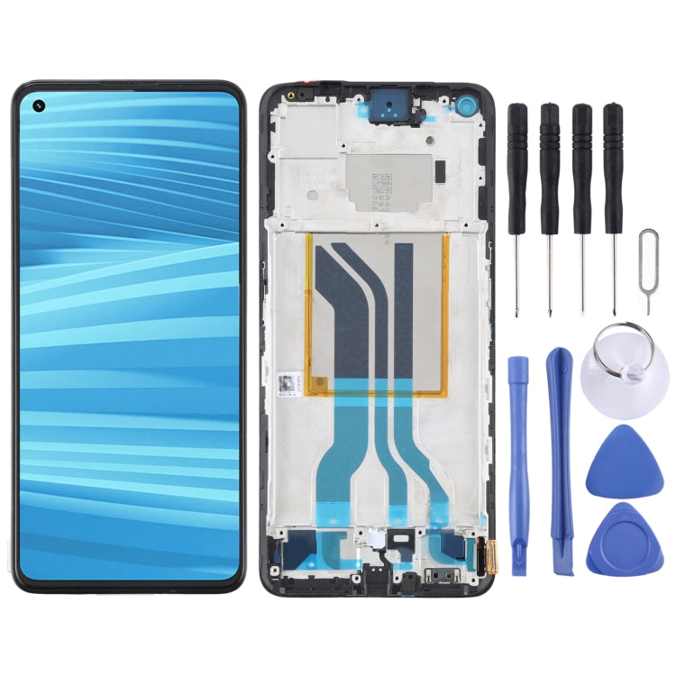 Original AMOLED LCD Screen Digitizer Full Assembly with Frame, For Realme GT Neo 3T RMX3372 RMX3371, For Realme GT2, For Realme GT Neo2T