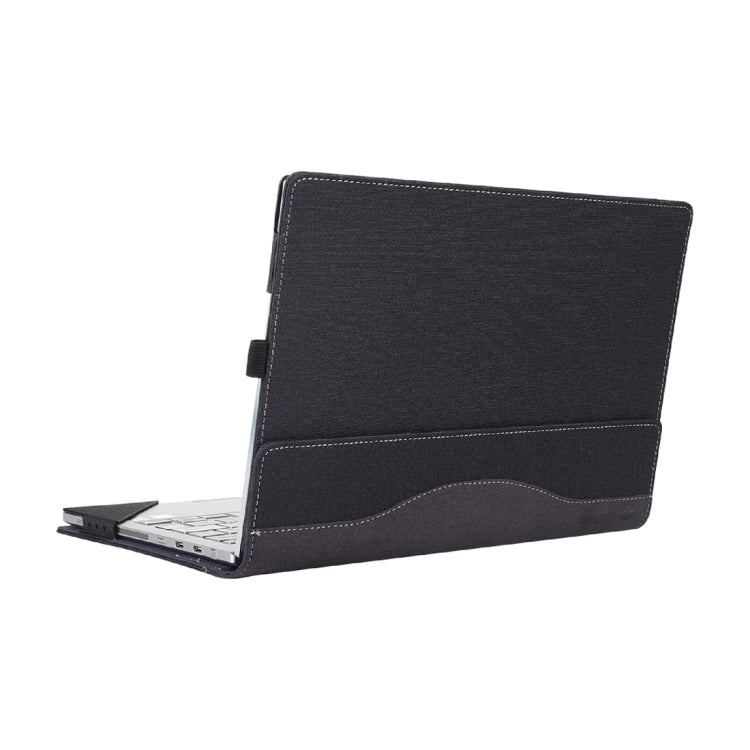 Cloth Texture Laptop Leather Case With Stand Function, For Microsoft Surface Book 3 / 2 / 1 13.5 inch, For Microsoft Surface Book 3 / 2 15 inch, For Microsoft Surface Laptop 6 15 inch, For Microsoft Surface Laptop 6 13.5 inch