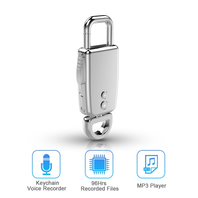 JNN S20 Zinc Alloy Keychain Voice Recorder, 4GB, 8GB, 16GB, 32GB
