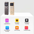 JNN X26 Mini Portable Voice Recorder with OLED Screen, 16GB, 8GB