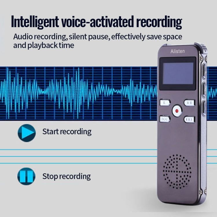 JNN X26 Mini Portable Voice Recorder with OLED Screen, 16GB, 8GB