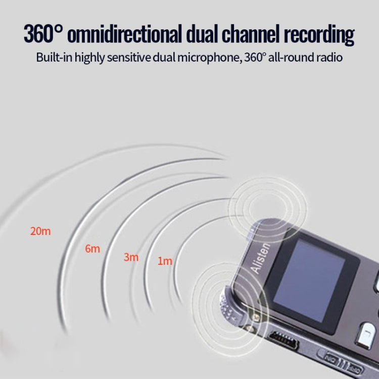 JNN X26 Mini Portable Voice Recorder with OLED Screen, 8GB, 16GB