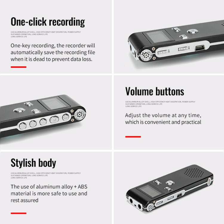 JNN X18 Mini Smart HD Noise Cancelling Voice Recorder, 4GB, 8GB, 16GB, 32GB