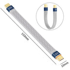 240W 40Gbps USB-C / Type-C to Type-C Flexible FPC Charging Data Cable, Length: 13.3cm, Type-C to Type-C 40Gbps