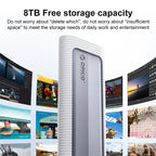 ORICO AXM2S-G2 10Gbps M.2 NVMe SSD Enclosure with 2 in 1 Type-C + USB-A Data Cable, AXM2S-G2