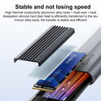ORICO AXM2S-G2 10Gbps M.2 NVMe SSD Enclosure with 2 in 1 Type-C + USB-A Data Cable, AXM2S-G2