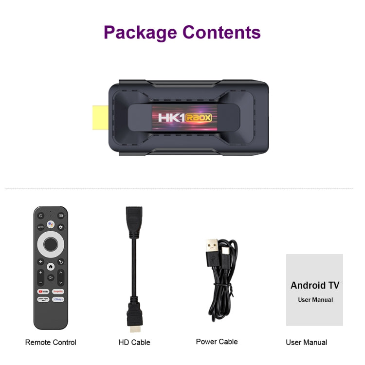 HK1 RBOX D8 RK3528 Android 13.0 Quad Core 8K HD Wifi6 Bluetooth TV Stick, 2GB+16GB, 4GB+32GB