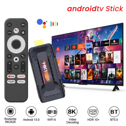 HK1 RBOX D8 RK3528 Android 13.0 Quad Core 8K HD Wifi6 Bluetooth TV Stick, 2GB+16GB, 4GB+32GB