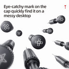 QianLi iWhale Special S2 Steel Magnetic Torque 3D Screwdriver, A Phillips 0.35, B Tri-point 0.35, C Pentalobe 0.35, D Pinhead Phillips 0.35, E T2 Torx 0.35