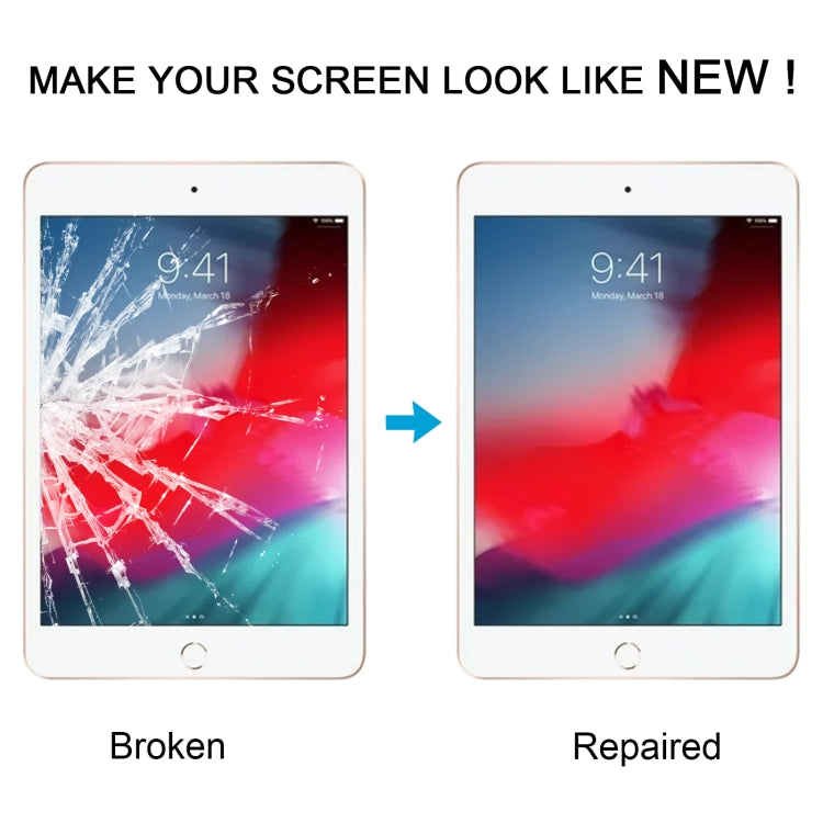 Front Screen Outer Glass Lens with OCA Optically Clear Adhesive, For iPad mini 5, For iPad Pro 12.9 2017, For iPad 6 / Air 2, For iPad Pro 10.5, For iPad Pro 12.9 2015, For iPad mini 4