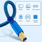 Printer / Hard Disk USB 3.0 A Male to B Male Connector Cable, 0.3m, 0.6m, 1m, 2m, 3m