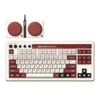 8Bitdo Retro Wireless Bluetooth Tri-Mode Mechanical Keyboard, Red Keyboard, Grey Keyboard