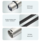 2055YMFF-05 XLR 3pin Male to Dual Female Audio Cable, Length: 50cm