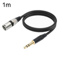 TC145BK55 6.35mm 1/4 TRS Male to XLR 3pin Male Microphone Cable, 1m, 2m, 3m, 5m, 10m